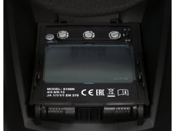 Щиток електрозварювальника YATO серія GRF з автозатемнювальнимним фільтром 133х 114 мм [6/36]