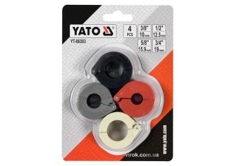 YATO Кліпси для з'єднаннь систем кондиціонування YATO : 3/8", 1/2", 5/8", 3/4", 4 шт  | YT-06303