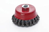 Щётка чаша стальные витки 125мм (УШМ) APRO