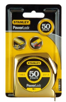 STANLEY STHT0-33353 Рулетка "Powerlock", "золотая", 5м х 19мм, ограниченная серия