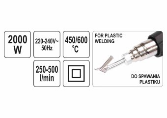 YATO Фен строительный 2000 Вт YATO YT-82294