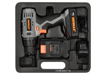 STHOR Шуруповерт акумуляторний : 18V Li-Ion. 2 акум. 1,3 АхГод, КМ- 22 Nm, патрон Ø≤10 мм  | 78972