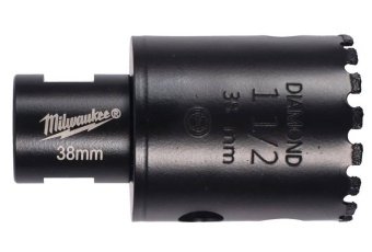 MILWAUKEE Коронка алмазна Diamond Max M14, діаметр 38мм (сухе свердління)