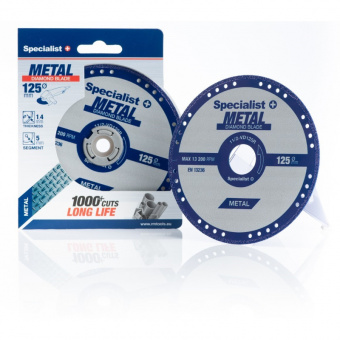 Specialist+ 11/2-VD125R Диск алмазний по металу METAL 125x22
