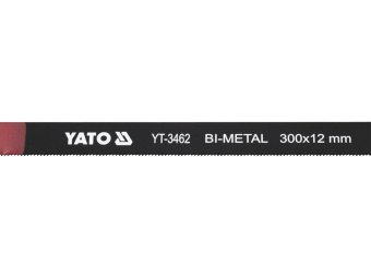 Полотно по металу YATO: l = 300х 12х 0,6 мм, BIMETAL-COBALT упк. 2шт. [20/500]