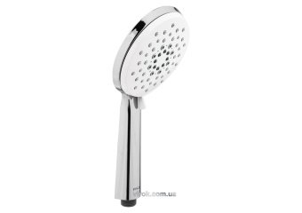 Розприскувач для душа пластик. ABS хромов. WHITE MOON; 3 полож.струї, Ø=120мм з з'єднанням G1/2 [12]