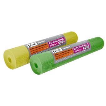 Сітка скловолоконна ECONOMIC 160г/м2, 5х6мм, 1х50м, зелена Favorit | 10-322