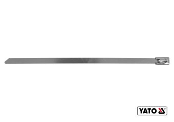 YATO Хомут затискний YATO : смужка- 4.6 х 125 мм з нержавіючої сталі, пак. 100 шт  | YT-70560