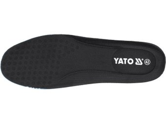 Кросівки робочі YATO "PAERIS SBP", розм. 40 поверхня зі шкіри з сіткою і кевларо поліурет. підошвою