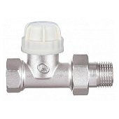 Кран латунний термостатичний для підключення радіаторів прямий 3/4 Double-lin | 78-124