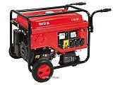 YATO Генератор струму бензиновий YATO: W= 4.25/5.5 кВт, U= 230/380В, 1-3фази, бак- 25л (1.1л олива) 