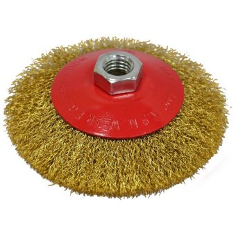 Щітка крацовка кругова, латунна, 115мм Spitce | 18-103