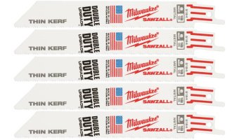 MILWAUKEE Полотно для шабельних пил THIN KERF, 150х1,4мм, (5шт), (метал)