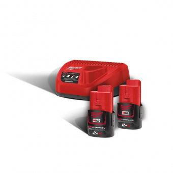 MILWAUKEE Енергокомплект , M12 NRG-202 (+ заряд.пристрій, 2 акум.Х 2Аг) | 4933459209