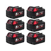 MILWAUKEE Энергокомплект M18 B56 (В5 6шт) | 4933464255