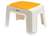 VOREL Табурет пластиковий з оранжевою площиною, 30 х 20 х 21 см  | 75916