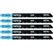 YATO Полотно для електролобзика(метал) YATO : 24-10TPI, L= 100 мм, Уп. 5 Шт.  | YT-3415