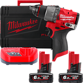 MILWAUKEE Акк. ударная дрель шуруповерт M12 FPD2-602X (45 Нм) | 4933479870