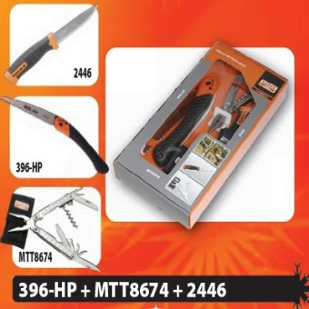 BAHCO набор 396-HP-MTT8674-2446 Ножовка складная + Мультитул + нож