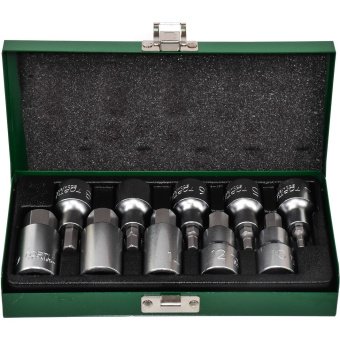 Набор головок-бит шестигранник TOPTUL 1/2" Н4-Н19 GAAD1007