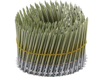 Цвяхи барабанні до пневматичного пістолета YT-09214 VOREL: L=80мм, Ø=2.8мм, кут 15-16˚, 3000шт [1]