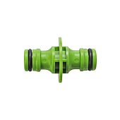 Двосторонній зєднувач для шланга пластиковий, 3/4, 1/2 VERANO | 72-130