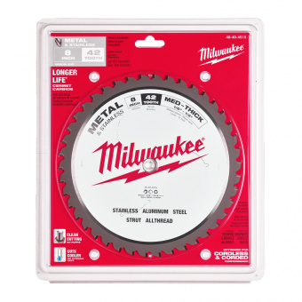 MILWAUKEE Диск пиляльний по металу , Ø203х15,8мм, 42 зуб. | 48404515