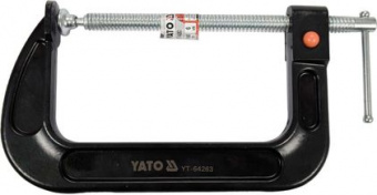 YATO Струбцина з гвинтовим затискачем YATO, тип "С", швидкий затиск, 85х 150 мм  | YT-64263