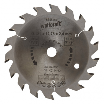 Wolfcraft полотно дисковой пилы Ø 190 x 30 x 2,4 // 6377000