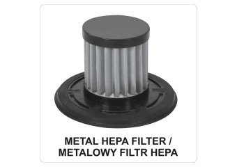 Порохотяг автомобільний акумул. STHOR: Li-Ion 11В 2.6 Агод, 100Вт, фільтр HEPA + насадки + сумка [9]