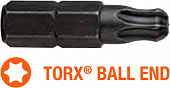 USH Насадка викруткова Industry TORX T25K x 25 мм BallEnd заокруглена, Уп. 10 шт. | UUSG0012996