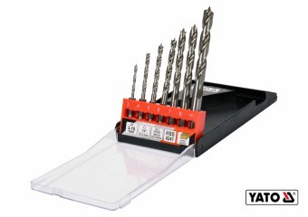 YATO Свердла по дереву спіральні YATO: Ø3, 4, 5, 6, 7, 8, 10 мм, хвостовик- HEX 1/4", HSS 4241, 7 шт