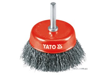 YATO Щітка - крацовка YATO Чашка Ø=75 мм . сталь. шпиндель 6 мм. 4500 об/хв | YT-4751