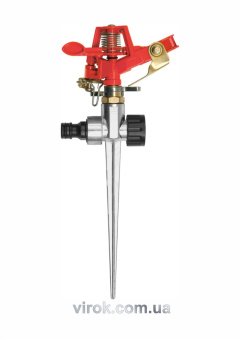 YATO Зрошувач імпульсний 6-режимний YATO на кілку, до шлангу 1/2", межа дії- 24 м, ABS-пластик +цинк