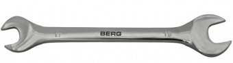 48-110 Ключ ріжковий двосторонній Cr-V 17x19 мм | Berg