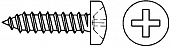 Шуруп-саморез по металлу DIN 7981 полукруглая головка 6,3х70