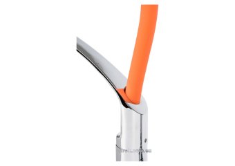 FALA Змішувач води "FLEXIBLE-2"для раковини з гнучкою оранжевою лійкою,регулюв.потоку води,l=60см(DW