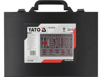Набір для ремонту різьби "свічок" розжарювання YATO M8- М12 мм, 68 елем. [5]
