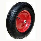 Колесо з металевим диском для тачки, 15, вісь 20х65мм Technics Master | 70-433