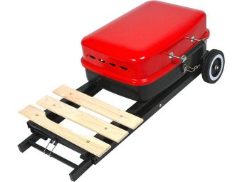 Гриль вугільний з розкладним столом LUND, решітка- 45х 34 см, з 2 колесами; 74х 42х 79 см [1]