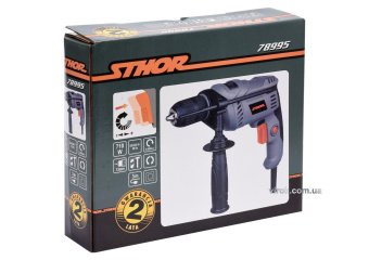 STHOR Дриль ударний мережевий , 710 Вт, патрон самозатискний для свердл Ø≤ 13 мм  | 78995