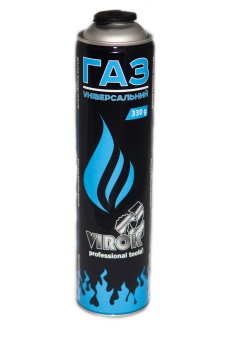 VIROK Балон газовий 1-разовий з різьбою (7/16) 330g/562ml. (E417)  | 44V153