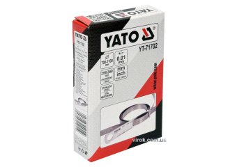 YATO Циркометр для кола- 2190-3460мм і діамет. 700-1100мм YATO з метр. і дюйм. шкалами, сталева  | Y