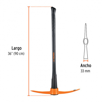 TRUPER ZP-5M Кирка залізнична, скловолокно 910мм 2,3кг