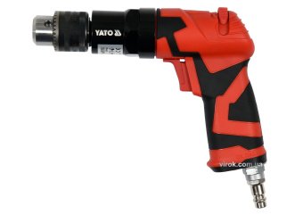 YATO Дриль пневматичний YATO з цангою для свердл Ø≤1мм; роб. тиск- 6,3Bar з подачою повітря-113 л/хв