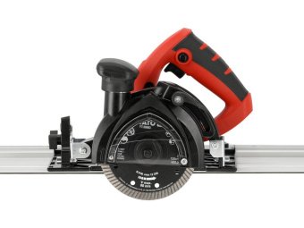 Плиткоріз з напрямн. планкою YATO ел.мере 230В, 1400 Вт, Ø= 125/22.2 мм, глиб різ-30-40мм. под. води