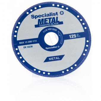 Specialist+ 11/2-VD125R Диск алмазний по металу METAL 125x22