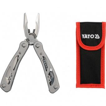 YATO Мультитул (Багатофункційний інструмент) YATO : 9 в 1 з нержавіючої сталі  | YT-76043