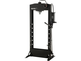 Прес гідравлічний рамний YATO; навантаж- 30т, роб зона- 0-1030мм проліт рами- 530мм, хід штока-160мм