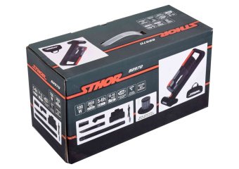 Порохотяг автомобільний акумул. STHOR: Li-Ion 11В 2.6 Агод, 100Вт, фільтр HEPA + насадки + сумка [9]